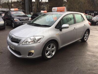 Toyota Auris 1.8 VVTi Hybrid T Spirit 5dr CVT Auto Hatchback Hybrid Silver at R & J Car Sales Limited Halifax