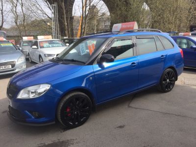 Skoda Fabia 1.4 TSI vRS 5dr DSG Estate Petrol Blue at R & J Car Sales Limited Halifax