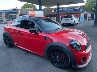 Mini Coupe 2.0 Cooper S D 3dr Auto Coupe Diesel Red at R & J Car Sales Limited	 Halifax