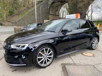 Audi A3 1.5 TFSI Black Edition 5dr S Tronic Hatchback Petrol Black at R & J Car Sales Limited	 Halifax