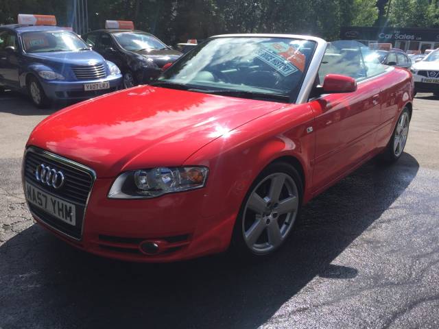 Audi A4 2.0T FSI S Line 2dr Convertible Petrol Red